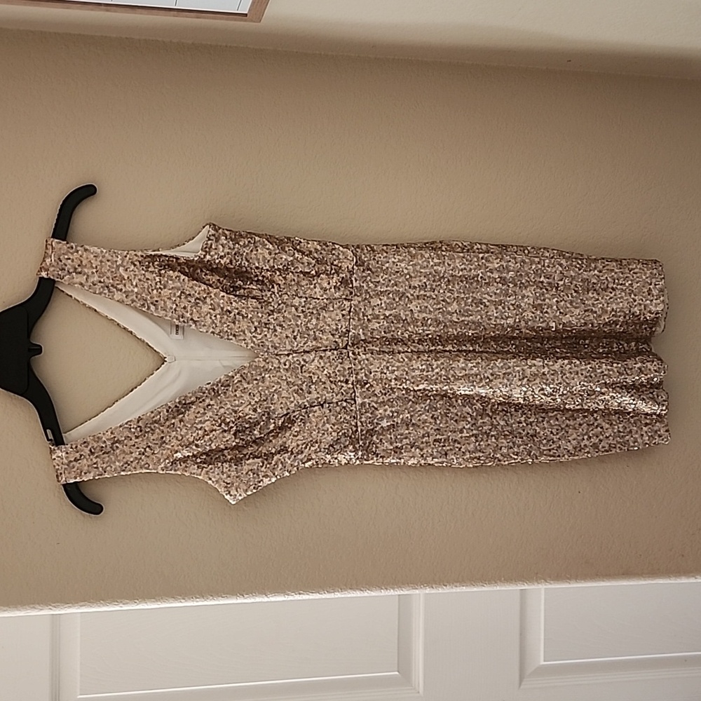 Dress The Population Nordstrom Sequin Gold Dress